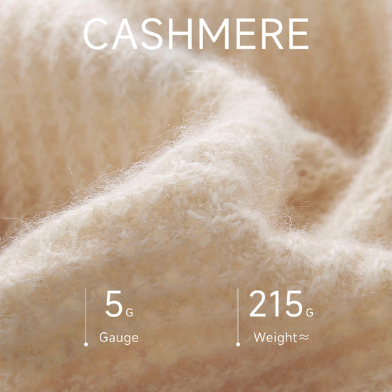 COMOBOCA 100% Cashmere Women's Cable Knit Sweater