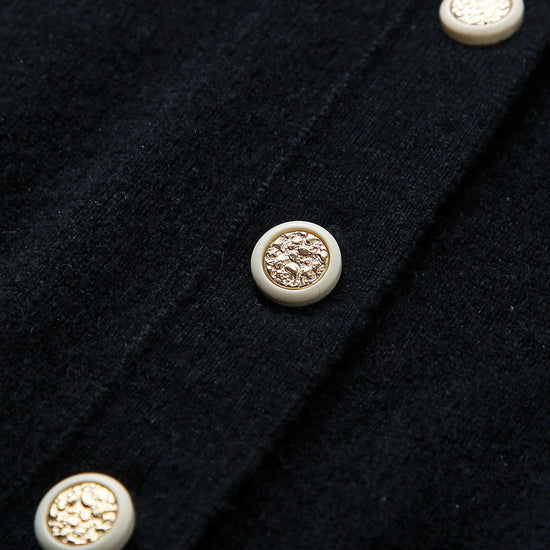 COMOBOCA 100% Cashmere Women's Sailor Collar Cardigan