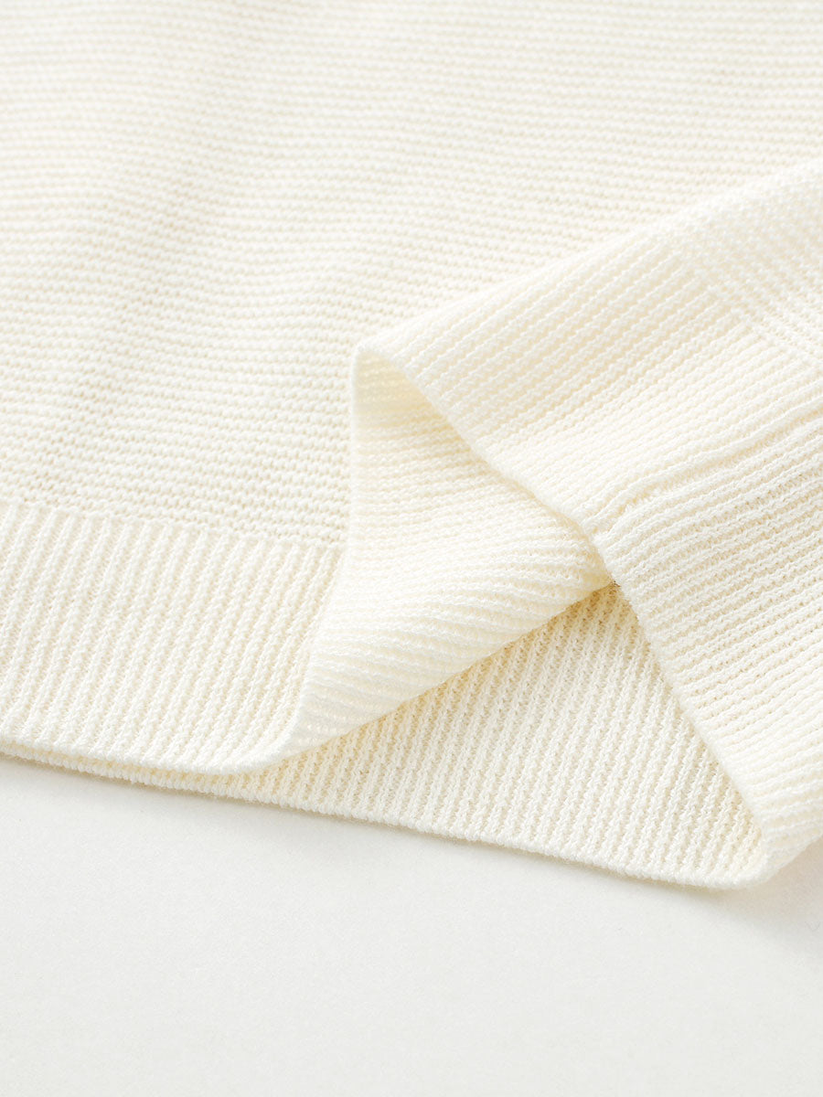 COMOBOCA Women's Ribbed V-Neck Button Cardigan