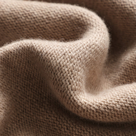 COMOBOCA 100% Wool Women's Cable Knit Sweater