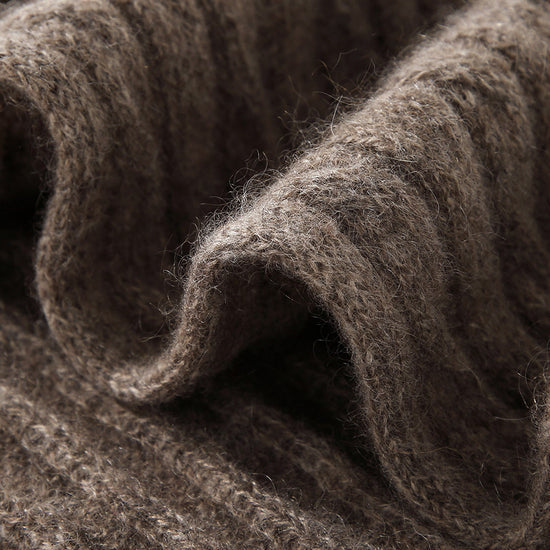 COMOBOCA 100% Cashmere Classic Cable Knit Scarf