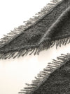 COMOBOCA Women's Fringed Triangle Knit Scarf