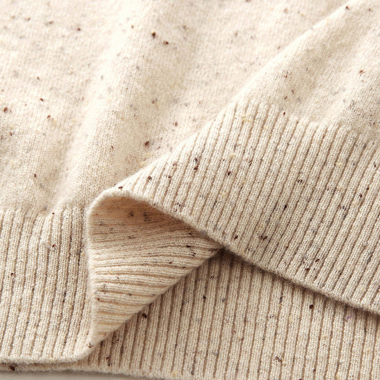 COMOBOCA 100% Cashmere Women's Fair Isle Round Neck Knit Sweater