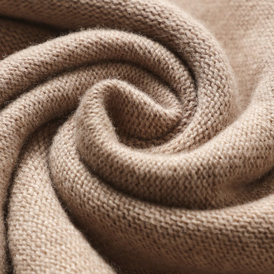 COMOBOCA 100% Wool Women's Cable Knit Sweater