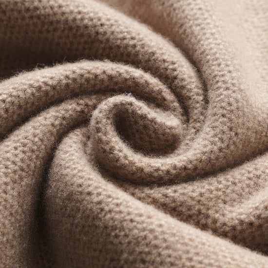 COMOBOCA 100% Wool Women's Sweater Casual Knit Hoodie