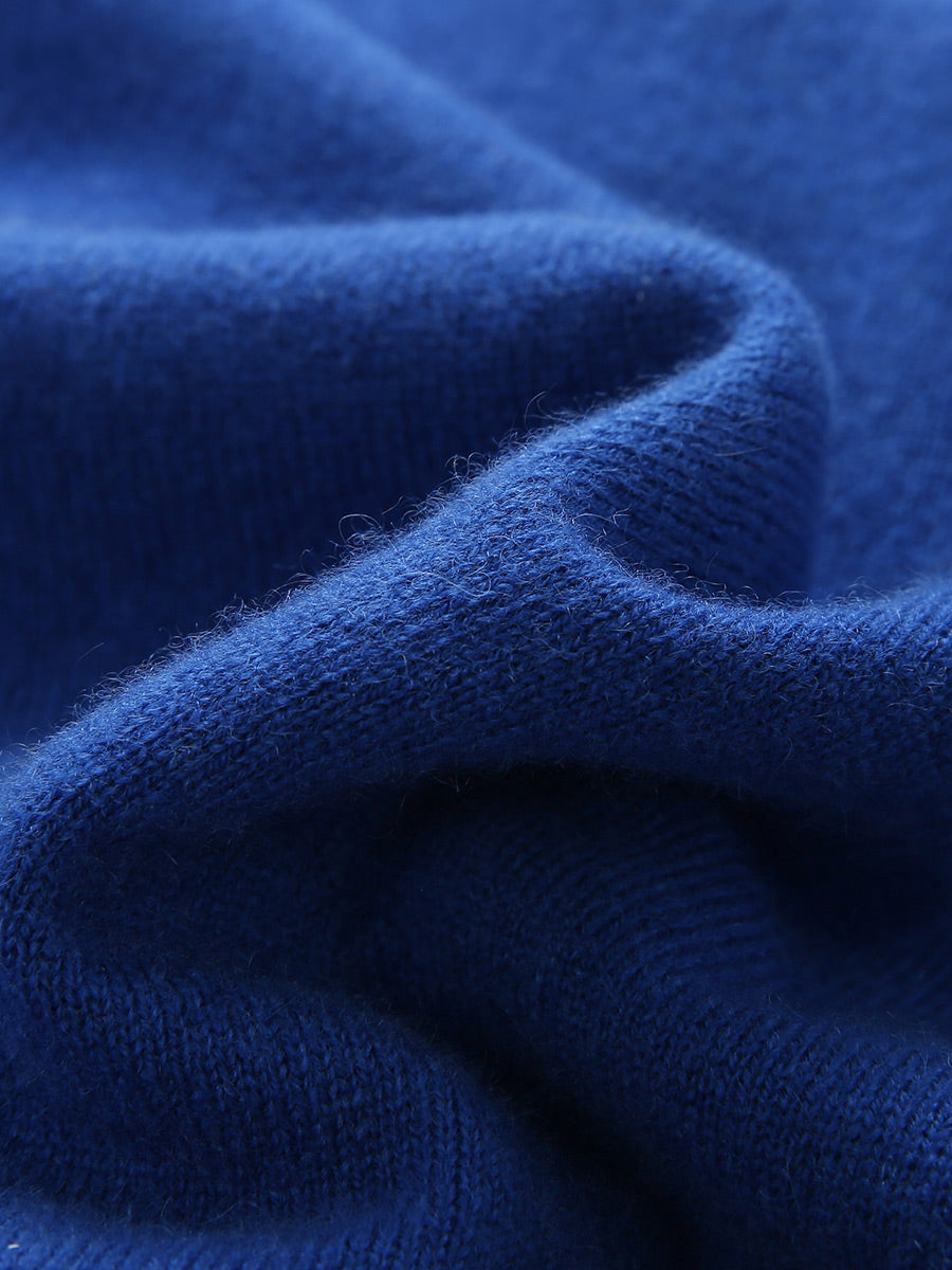 COMOBOCA 100% Cashmere Women's Sailor Collar Sweater