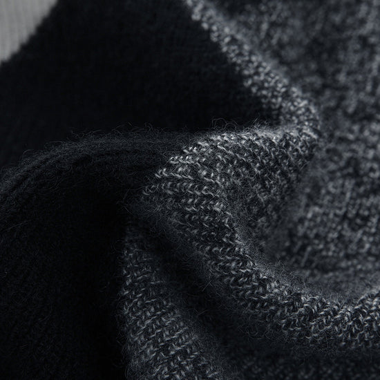 COMOBOCA 100% Cashmere Women's Geometric Turtleneck Sweater