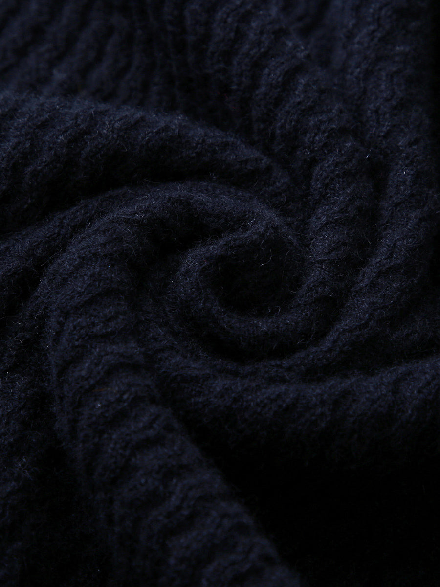 COMOBOCA 100% Cashmere Women's Mock Neck Knit Sweater