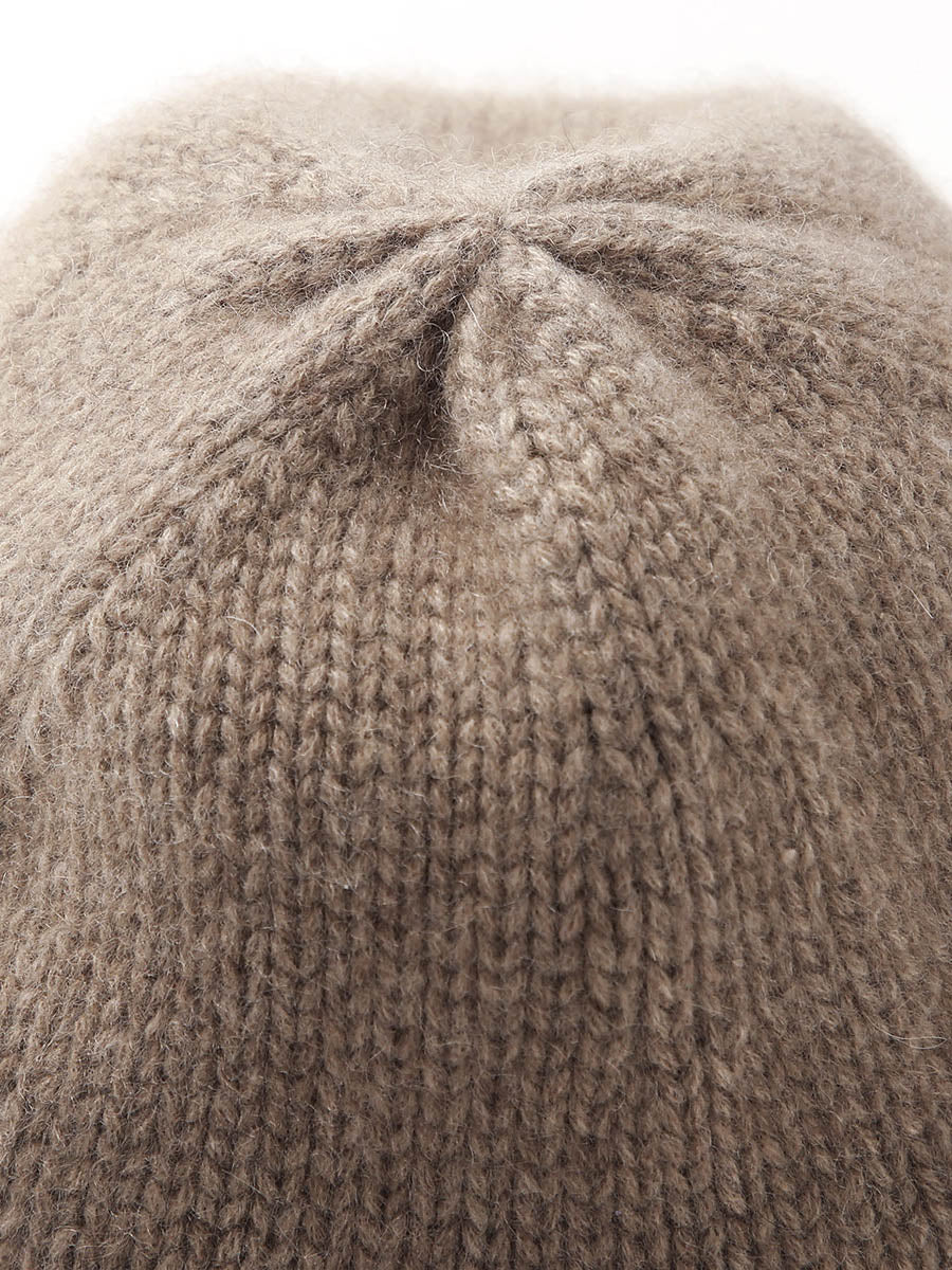 COMOBOCA 100% Cashmere Women's Ear Flap Beanie with Pom-Poms