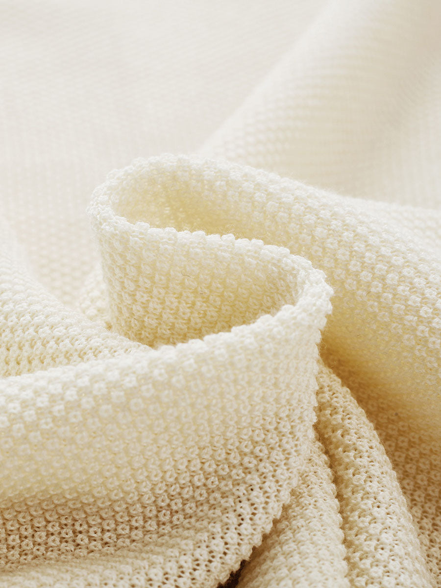 COMOBOCA Women's Paisley Scarf Polo Collar Waffle Knit T-Shirt