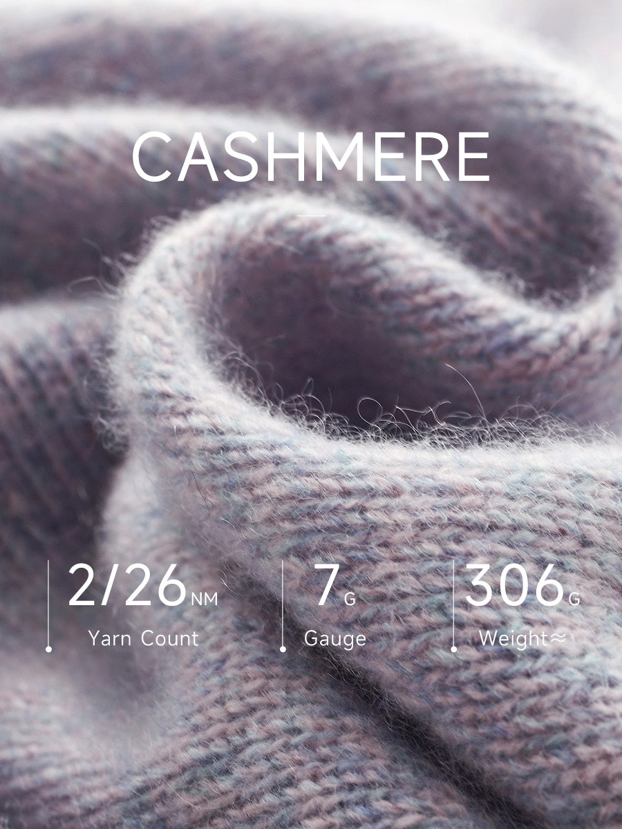 COMOBOCA 100% Cashmere Women's Turtleneck Knit Sweater
