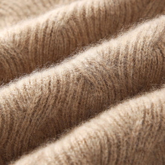 COMOBOCA 100% Cashmere Women's Cable Knit Hooded Sweater