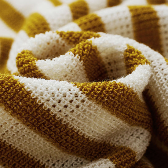 COMOBOCA Women's Striped Sailor Collar Tie Front Knit Sweater