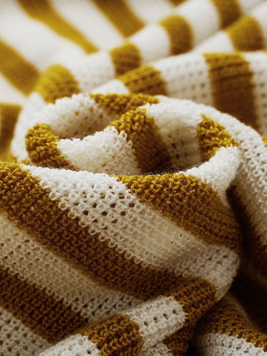 COMOBOCA Women's Striped Sailor Collar Tie Front Knit Sweater