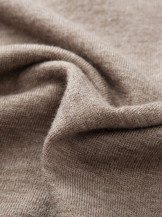 COMOBOCA 100% Wool Women's Layered Look Pullover Sweater