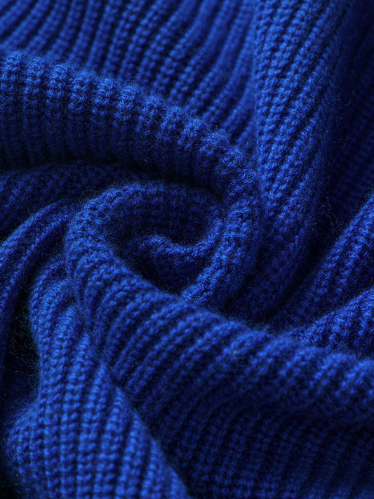 COMOBOCA 100% Wool Women's Knit Zipper Cardigan with Pockets