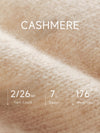 COMOBOCA 100% Cashmere Women's Color-Blocked Sleeve Knit Sweater