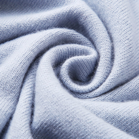 COMOBOCA 100% Wool Kids' Round Neck Intarsia Sweater