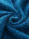 COMOBOCA Women's Wool Seamless Brushed Half Sleeve Knit Sweater