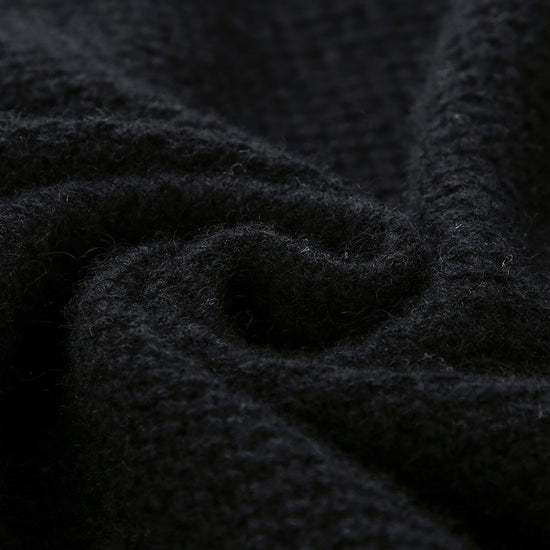 COMOBOCA 100% Cashmere Women's Contrast Trim Knit Cardigan
