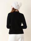 COMOBOCA 100% Cashmere Women's Round Neck Knit sweater