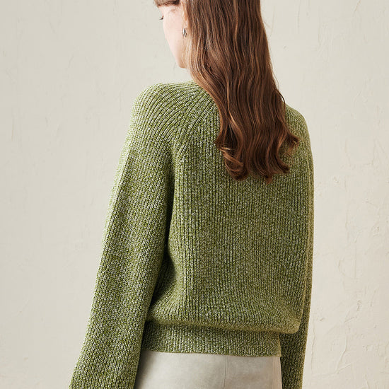 COMOBOCA 100% Wool Women's Knit Pullover Sweater