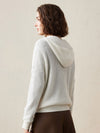 COMOBOCA 100% Cashmere Women's Ribbed Zip Knit Cardigan Hoodie