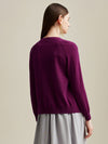 COMOBOCA 100% Cashmere Women's Cable Button Knit Cardigan