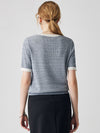 COMOBOCA Women's Chic Striped Knit T-Shirt