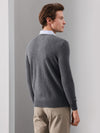 COMOBOCA 100% Cashmere Men's V-Neck Sweater
