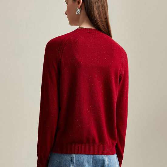 COMOBOCA 100% Cashmere Women's Cable Button Knit Cardigan