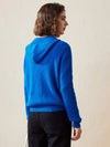 COMOBOCA 100% Cashmere Women's Ribbed Zip Knit Cardigan Hoodie