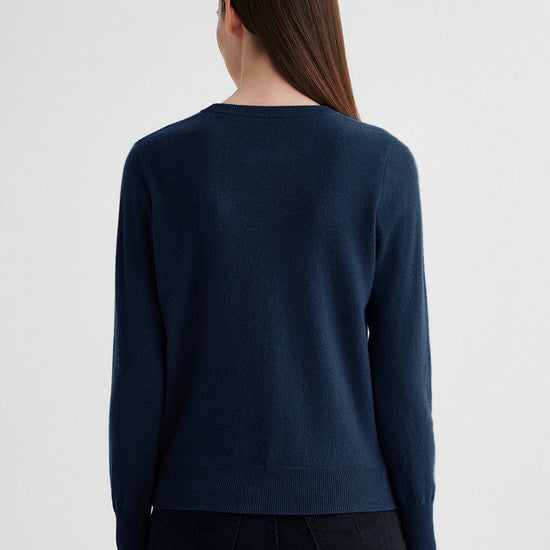 COMOBOCA 100% Cashmere Women's Round Neck Sweater