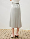 COMOBOCA Women's Elastic Waistband Chic Midi Skirt
