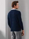 COMOBOCA 100% Cashmere Men's V-Neck Sweater