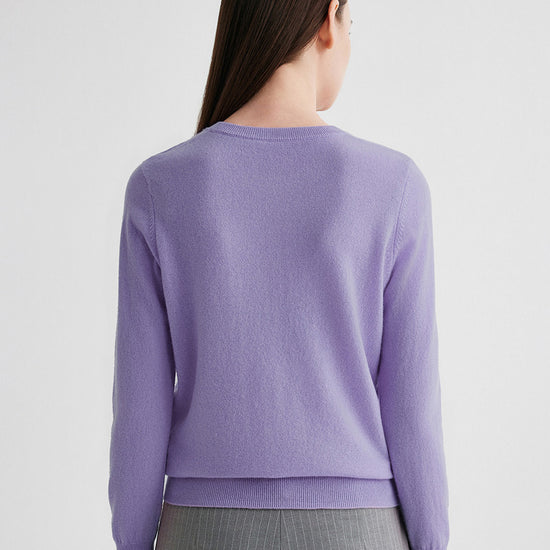 COMOBOCA 100% Cashmere Women's Round Neck Sweater