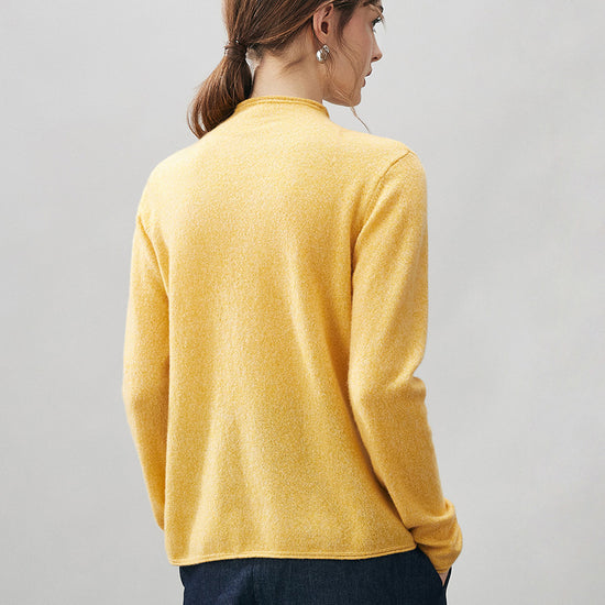 COMOBOCA 100% Cashmere Women's Round Neck Knit sweater