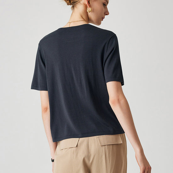 COMOBOCA Women's Soft Knit Short Sleeve T-Shirt
