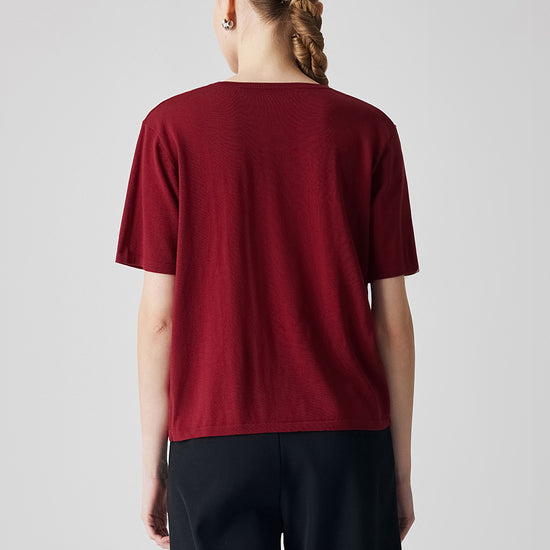 COMOBOCA Women's Soft Knit Short Sleeve T-Shirt