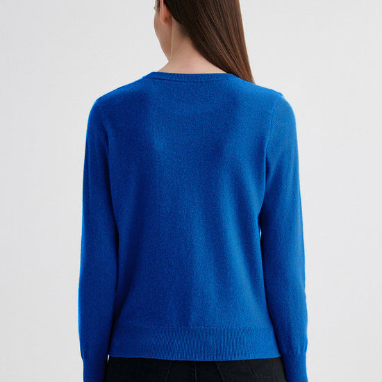 COMOBOCA 100% Cashmere Women's Round Neck Sweater