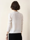 COMOBOCA 100% Cashmere Women's Round Neck Knit sweater