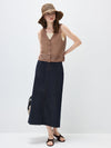 Women’s Linen Blend Knit V-Neck Sleeveless Vest