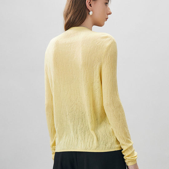 COMOBOCA Women's Round Neck Knit Sweater