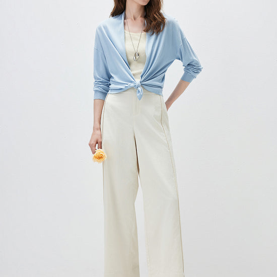 COMOBOCA Women's Open Front Knit Cardigan