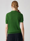 COMOBOCA Women's Classic Cotton Silk Polo Knit T-Shirt