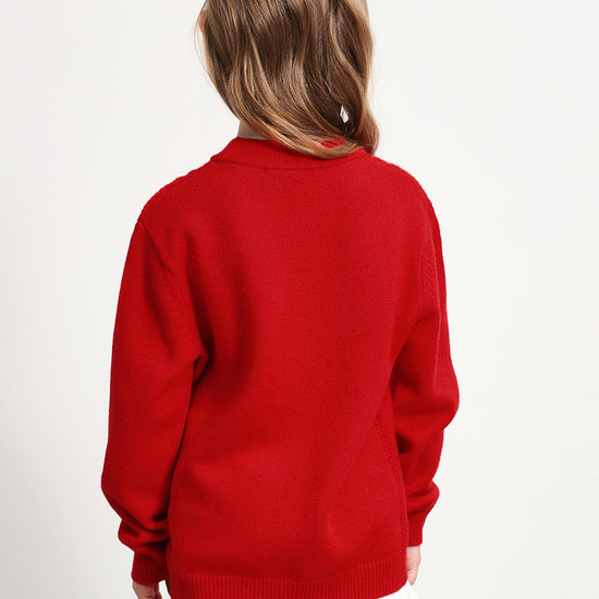 COMOBOCA 100% Wool Kids' Round Neck Sweater