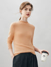 COMOBOCA 100% Cashmere Women's Round Neck Knit sweater