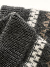 COMOBOCA 100% Cashmere Women's Fair Isle Pattern Knit Beanie