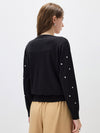 COMOBOCA Women's Lyocell Polka Dot Knit Cardigan