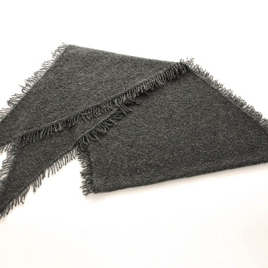 COMOBOCA Women's Fringed Triangle Knit Scarf